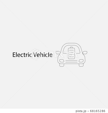 BEV,EV,Battery Electric Vehicle Icon.Electric car 68165286