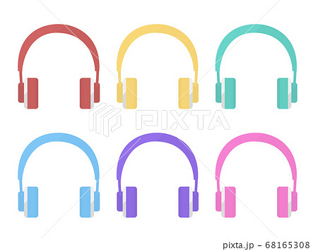 ヘッドフォンのカラーバリエーションセット 68165308