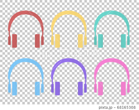 ヘッドフォンのカラーバリエーションセット 68165308