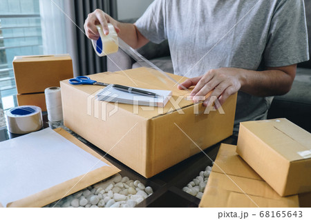 Small business parcel for shipment to client, Small business parcel for shipment to client, 68165643