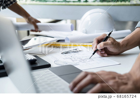 Construction concept of Engineer or architect 68165724
