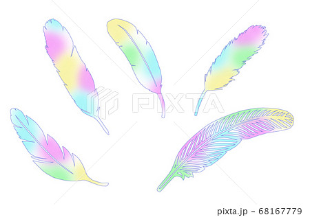 羽根のイラスト素材