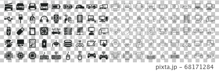PCの周辺機器アイコンセット 68171284