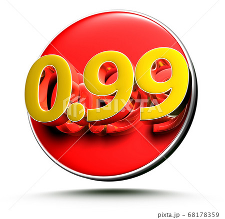 number 0.99 3d. 68178359