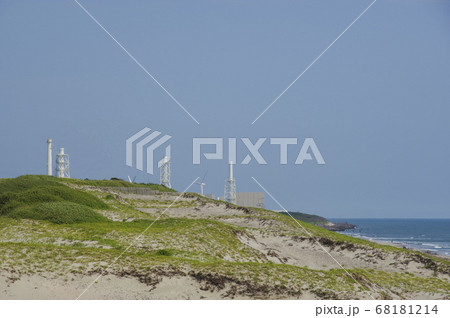 浜岡砂丘から見る原子力発電所 浜岡砂丘から見る原子力発電所 68181214