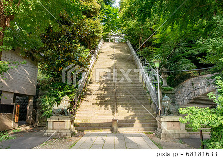 東京都港区の愛宕神社の石段 68181633
