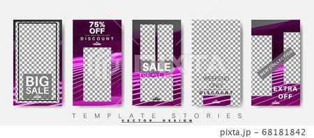 Editable Stories background template. Vector Editable Stories background template. Vector 68181842