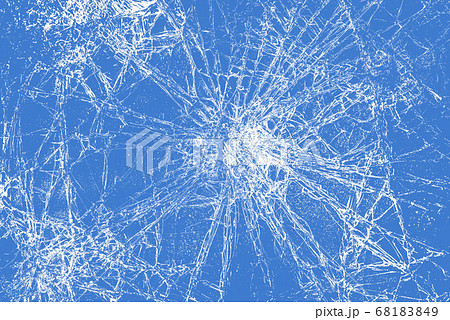 Cracks on glass texture broken glass transparent 68183849