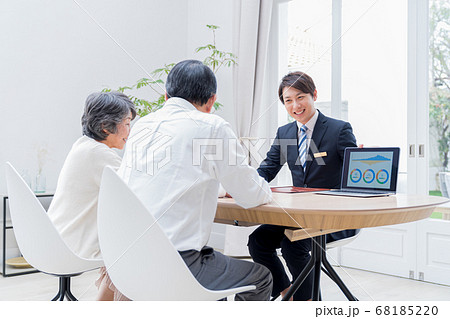 ビジネスマン、夫婦、相談 68185220