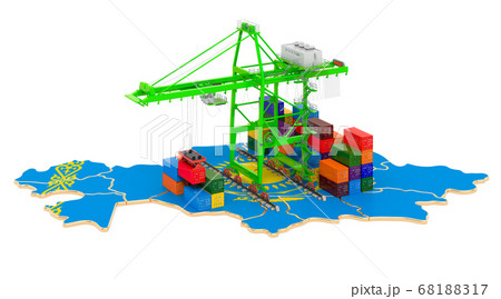 Freight Shipping in Kazakhstan concept 68188317