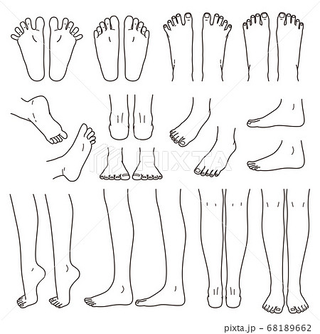 cartoon feet drawing