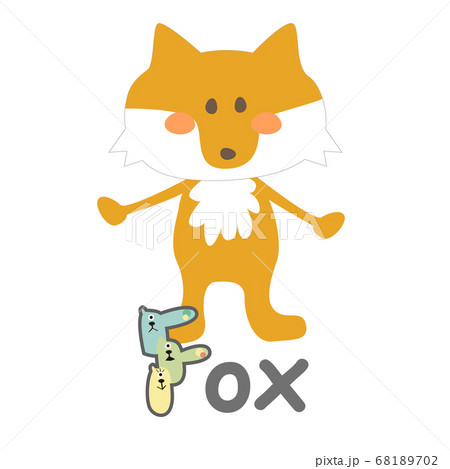 アルファベットカードfのイラスト素材