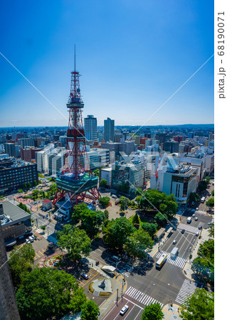 札幌 テレビ塔 都市風景 オリンピックマラソン 札幌 テレビ塔 都市風景 オリンピックマラソン 68190071
