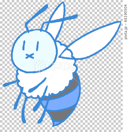 飛行的粉彩蜜蜂（藍色） 68190504