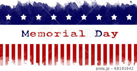 memorial day greeting card american flag grunge 68191642