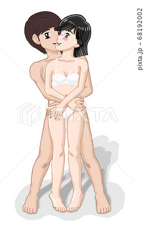 由貴　抱き合う若い男女　セックスをイメージしたイラスト42 68192002