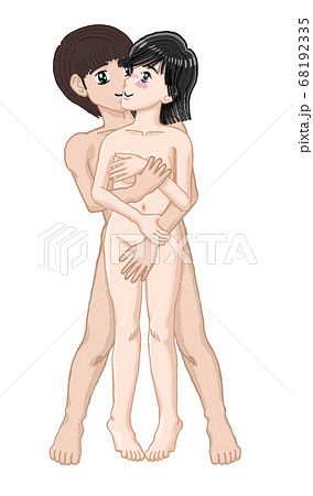 由貴　抱き合う若い男女　セックスをイメージしたイラスト37 68192335