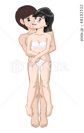 由貴　抱き合う若い男女　セックスをイメージしたイラスト10 68192532