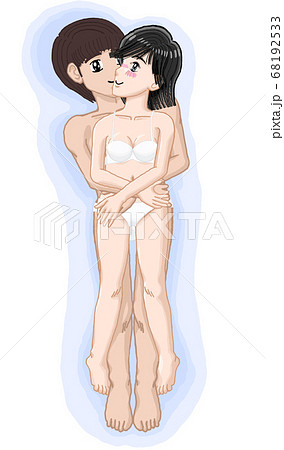 由貴　抱き合う若い男女　セックスをイメージしたイラスト11 68192533