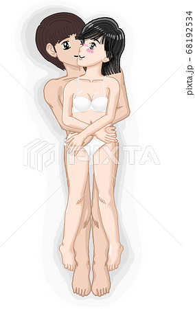 由貴　抱き合う若い男女　セックスをイメージしたイラスト12 68192534