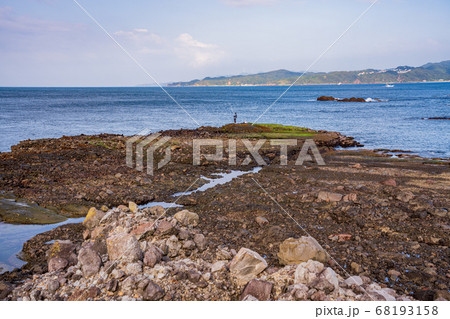 （静岡県）伊豆半島ジオパークの恵比須島　千畳敷 68193158