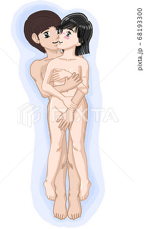 由貴　抱き合う若い男女　セックスをイメージしたイラスト08 68193300