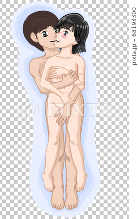 由貴　抱き合う若い男女　セックスをイメージしたイラスト08 68193300
