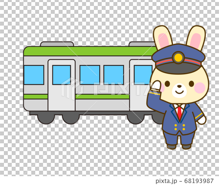 駅員さんのイラスト 68193987