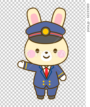 駅員さんのイラスト 68193989
