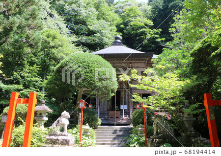 登米市柳津虚空蔵尊の本堂（宮城） 68194414