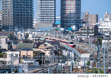 日本の東京都市景観 東武伊勢崎線などを望む 日本の東京都市景観 東武伊勢崎線などを望む 68196641