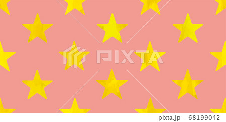 水彩調 星のパターン シームレス 水彩調 星のパターン シームレス 68199042