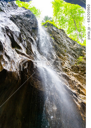 Sigmund Thun Gorge. Cascade valley of wild Kapruner Ache near Kaprun, Austria 68200960