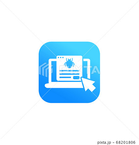 bug report icon with laptop 68201806