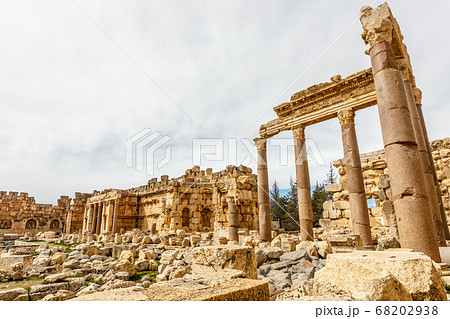 Ancient ruined walls and columns of Grand Court of Ancient ruined walls and columns of Grand Court of 68202938