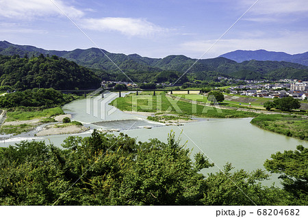 大洲城下町 肱川と大洲市街 愛媛県大洲市 大洲城下町 肱川と大洲市街 愛媛県大洲市 68204682