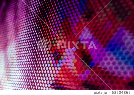 CloseUp LED blurred screen. LED soft focus CloseUp LED blurred screen. LED soft focus 68204865