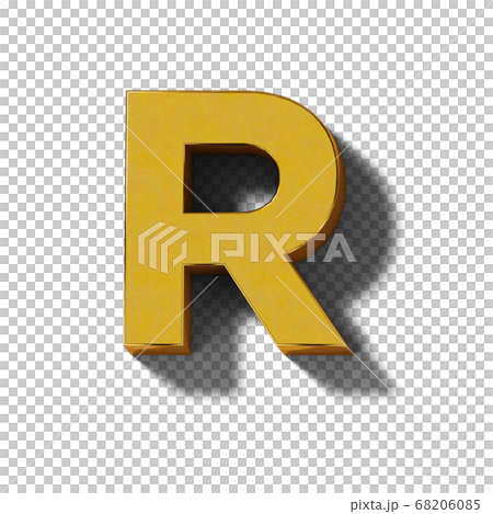 現實的金印刷體字母(透明背景) 現實的金印刷體字母(透明背景) 68206085