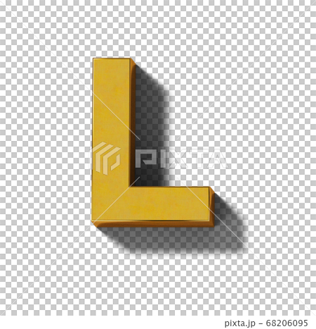 現實的金印刷體字母(透明背景) 現實的金印刷體字母(透明背景) 68206095