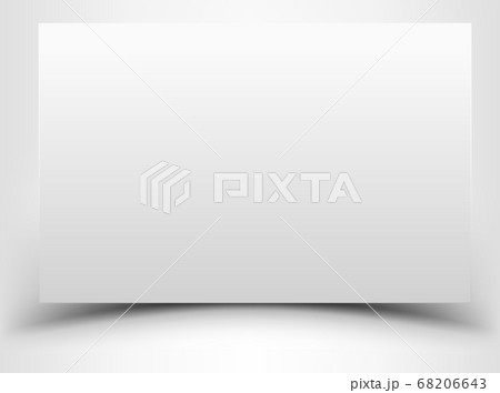 Blank white sheet of paper with shadow 68206643