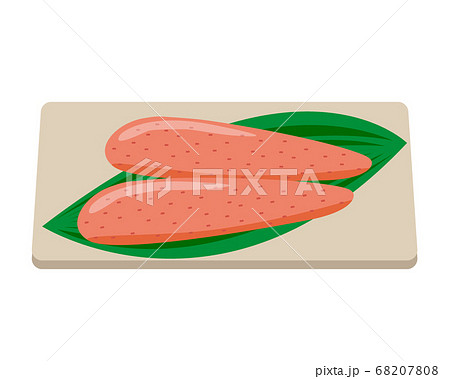 たらこのベクターイラスト 辛子明太子 のイラスト素材