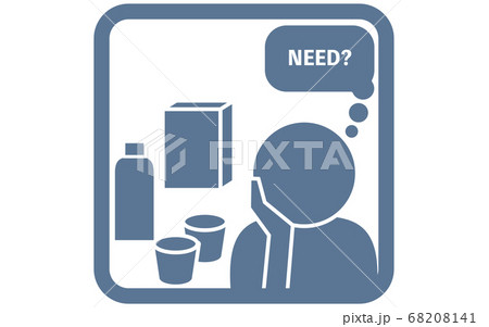 何を買うか考えている人のアイコンイラストのイラスト素材 何を買うか考えている人のアイコンイラストのイラスト素材