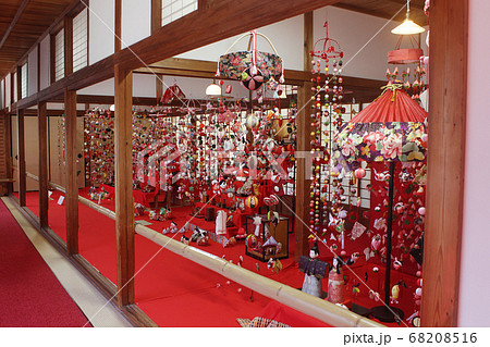 沼津市御用邸記念公園　御用邸内部3月雛人形飾り 68208516