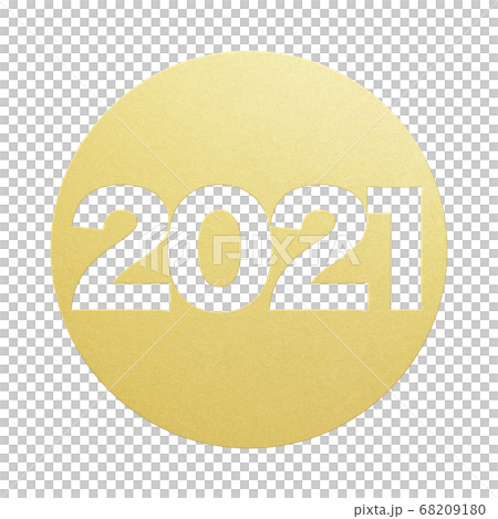 2021年丑年の年賀状素材 68209180