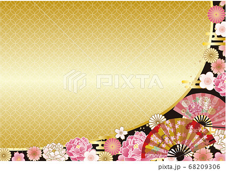 Japanese pattern background 95 - Stock Illustration [68209306] - PIXTA