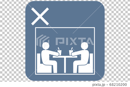 Icon illustration deprecating closed rooms Icon illustration deprecating closed rooms 68210200