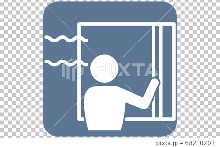 Icon illustration recommending contactless electronic payment 68210201