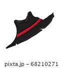 black hat isolated illustration on white 68210271