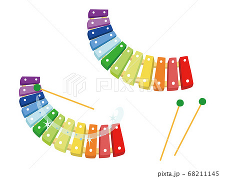 おもちゃの木琴のイラスト素材