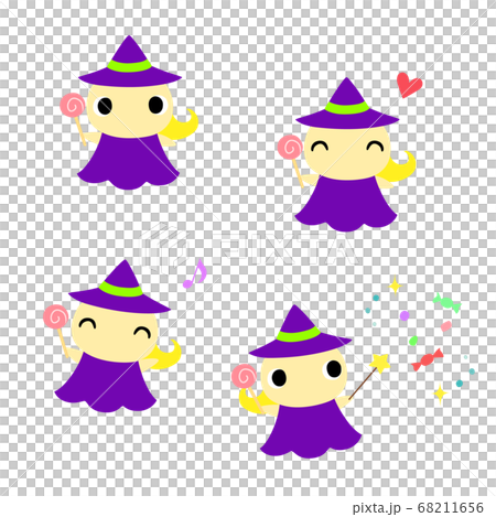 Witch with candy 68211656